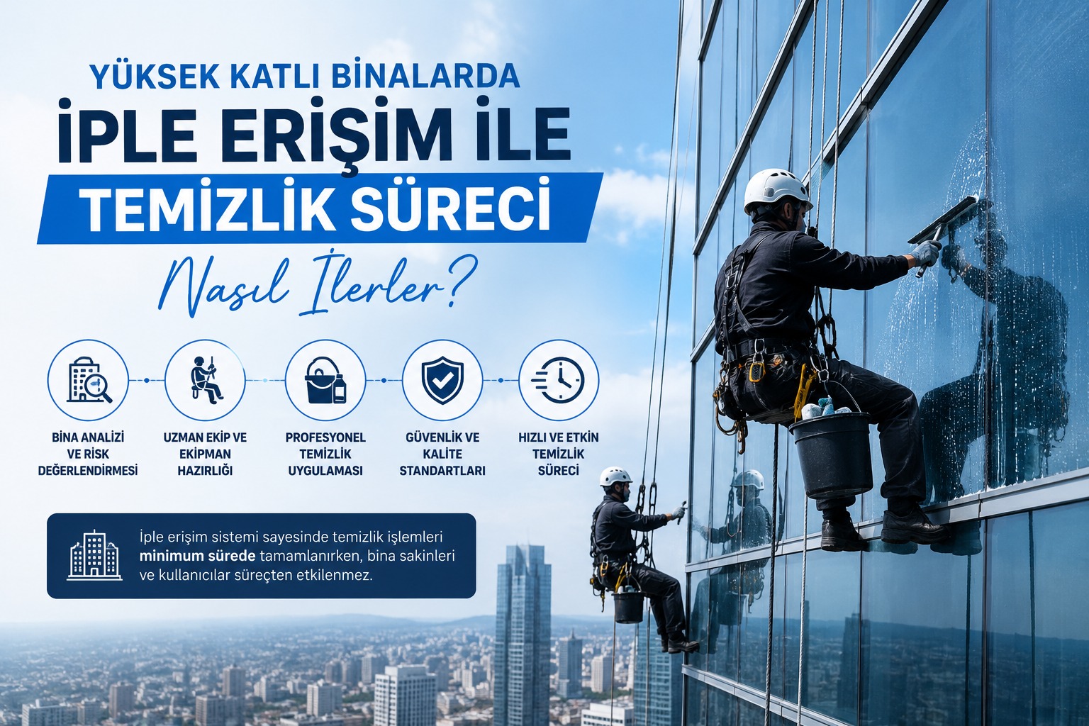 Yüksek Katlı Binalarda İple Erişim ile Temizlik Süreci Nasıl İlerler?